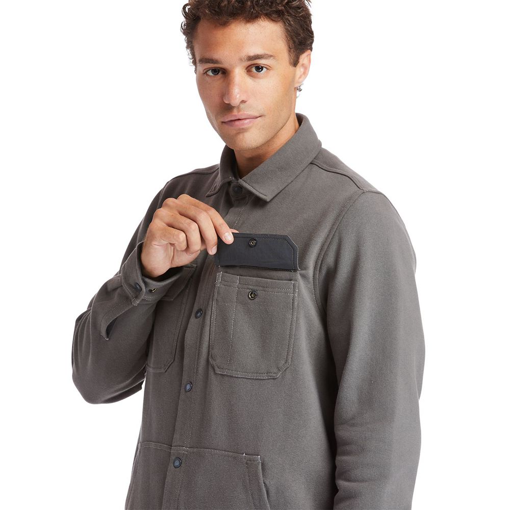Sudadera Timberland Hombre Pro® Mill River Fleece Gris Oscuro - Chile SCN-054172